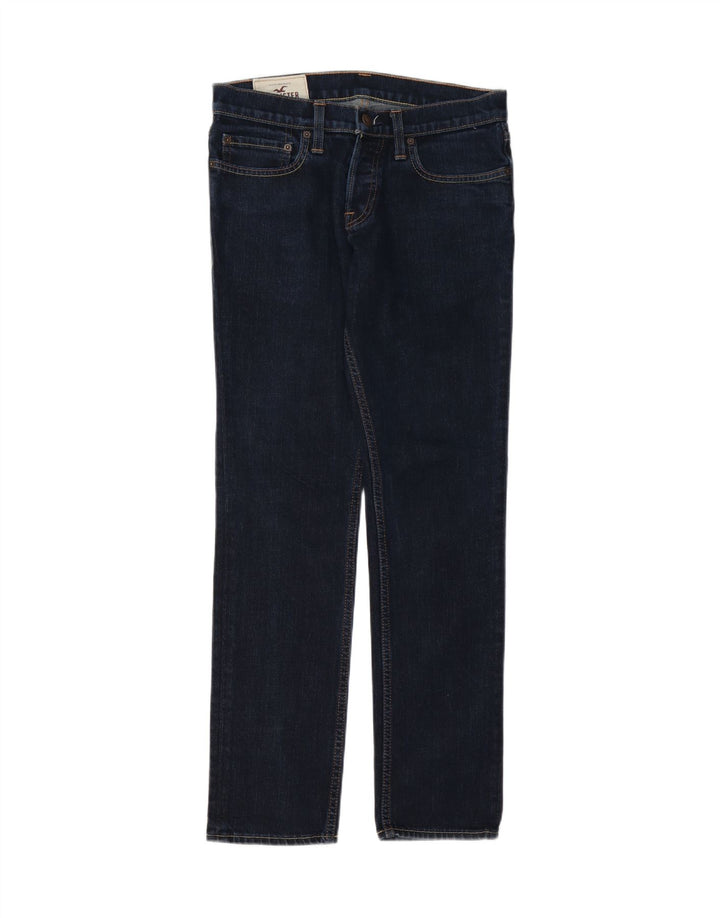 HOLLISTER Straight jeans til mænd W30 L30 Marineblå bomuld