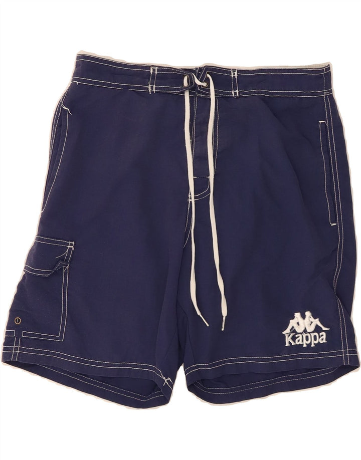 KAPPA Mens Swimming Shorts Small  Navy Blue Polyamide Vintage Kappa and Second-Hand Kappa from Messina Hembry 