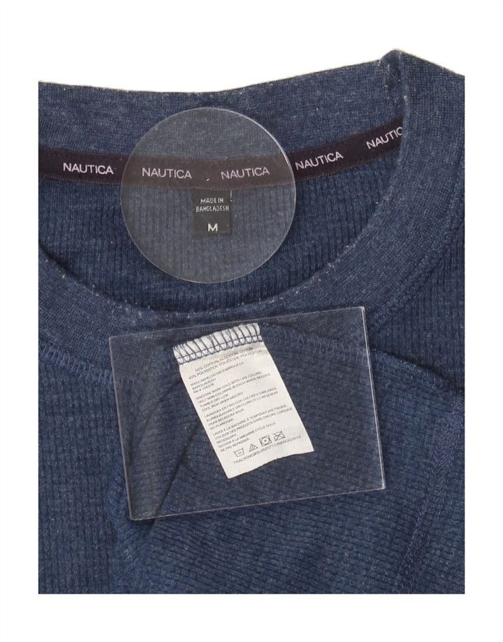 NAUTICA Womens Top Long Sleeve UK 14 Medium Blue Cotton Vintage Nautica and Second-Hand Nautica from Messina Hembry 