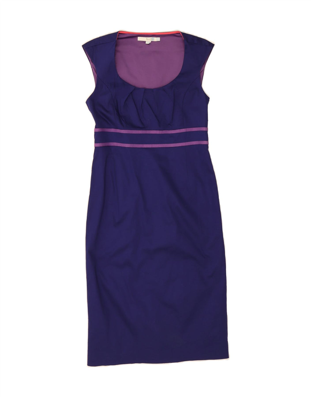 BODEN Womens Sleeveless Sheath Dress UK 8 Small Navy Blue Vintage Boden and Second-Hand Boden from Messina Hembry 