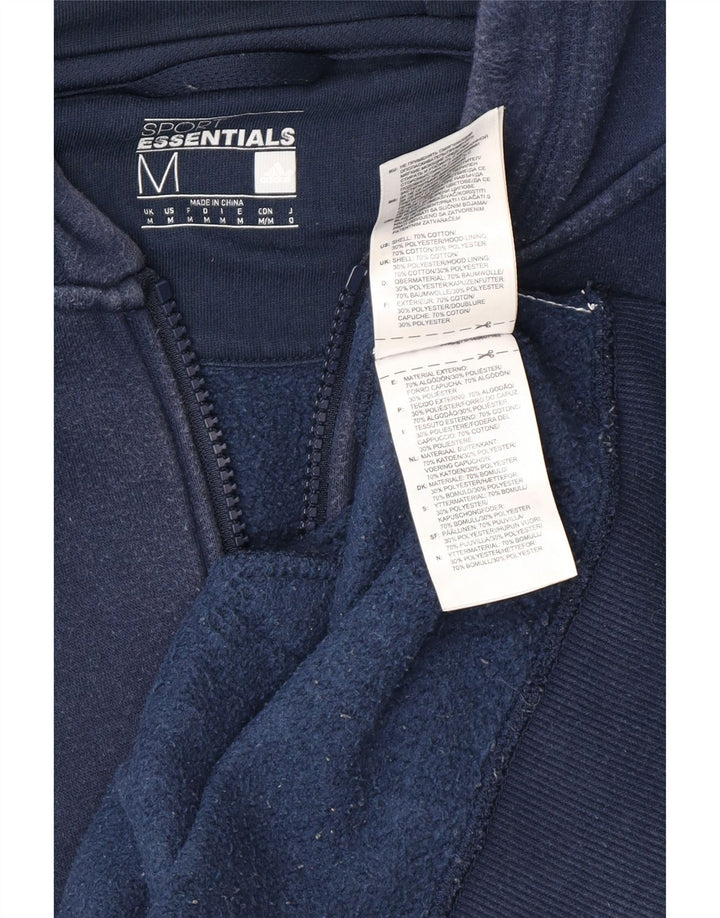 ADIDAS Hættetrøje med lynlås til mænd Medium marineblå bomuld