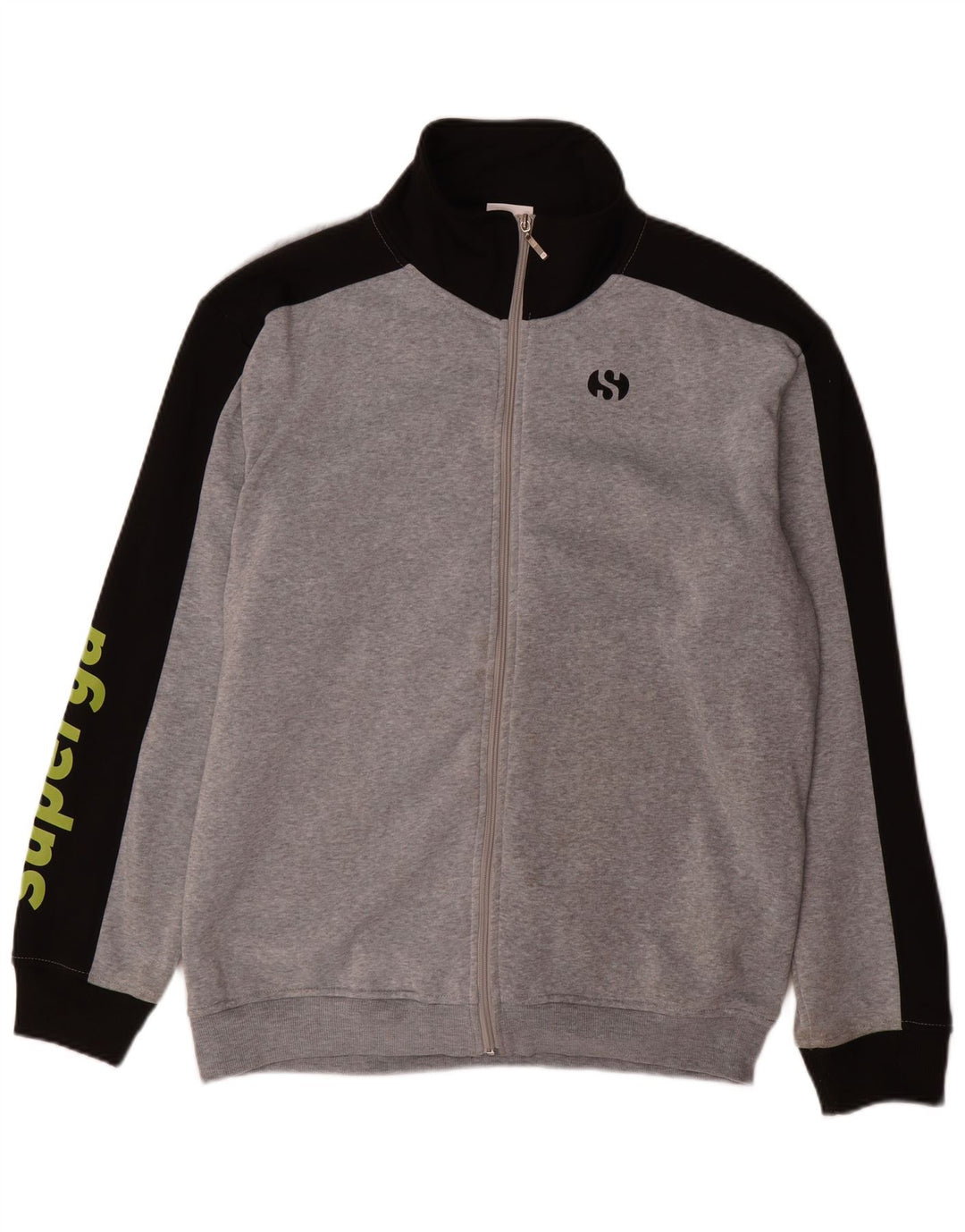 Superga Herre grafisk træningsdragt Topjakke 2XL Grå Colourblock Polyester