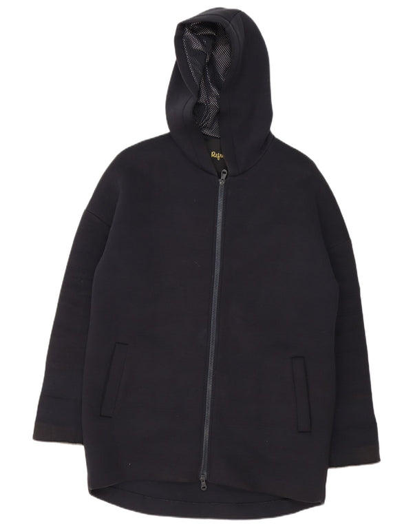 Refrigiwear Dame Oversized Hooded Windbreaker Coat UK 6 XS Sort