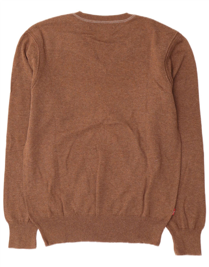 Levi's Herre V-hals sweater Medium Brun Bomuld