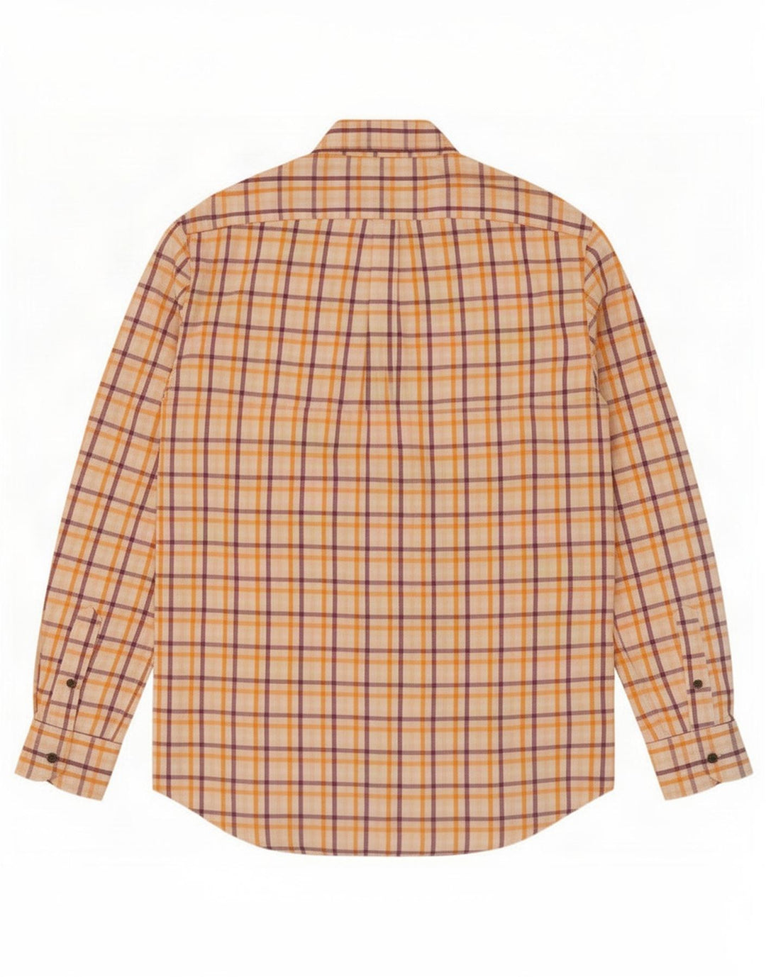 Harmont & Blaine herreskjorte stor orange ternet bomuld