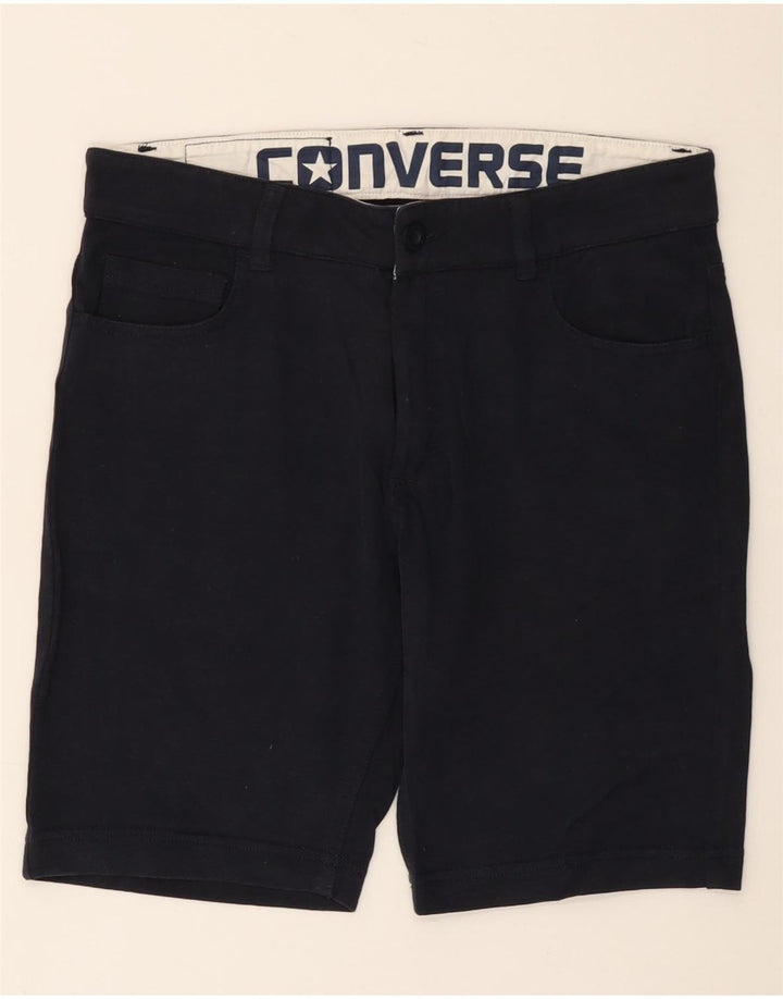 CONVERSE Casual Shorts til mænd Små W29 Marineblå Bomuld