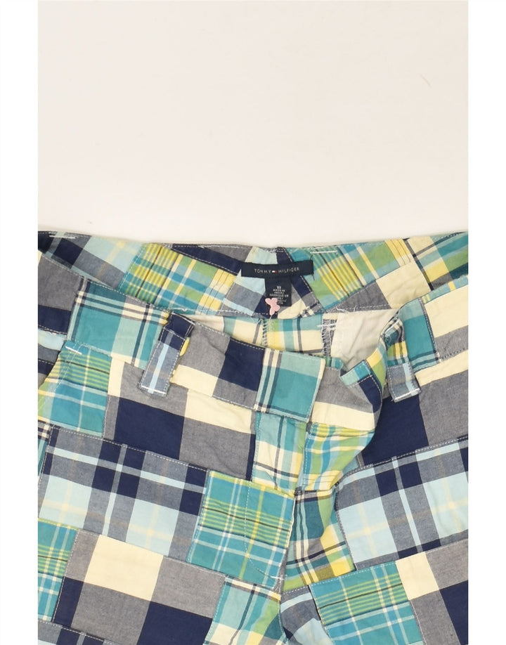 TOMMY HILFIGER Womens Chino Shorts US 10 Large W32 Navy Blue Patchwork | Vintage Tommy Hilfiger | Thrift | Second-Hand Tommy Hilfiger | Used Clothing | Messina Hembry 