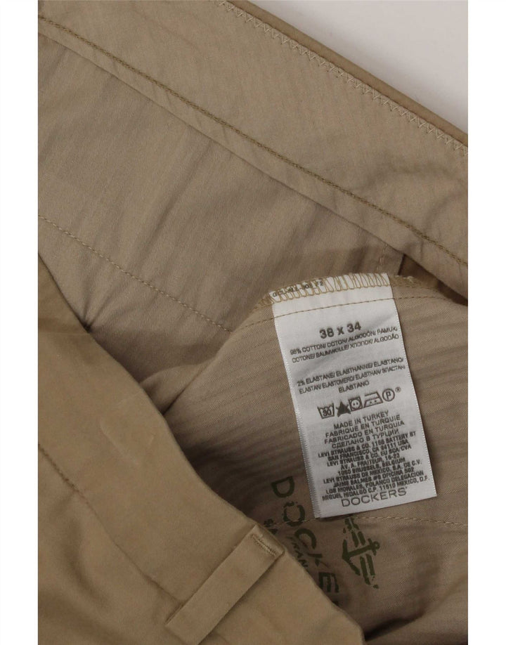 Dockers Herre Extra Sim Fit Chinobukser W36 L29 Beige Bomuld