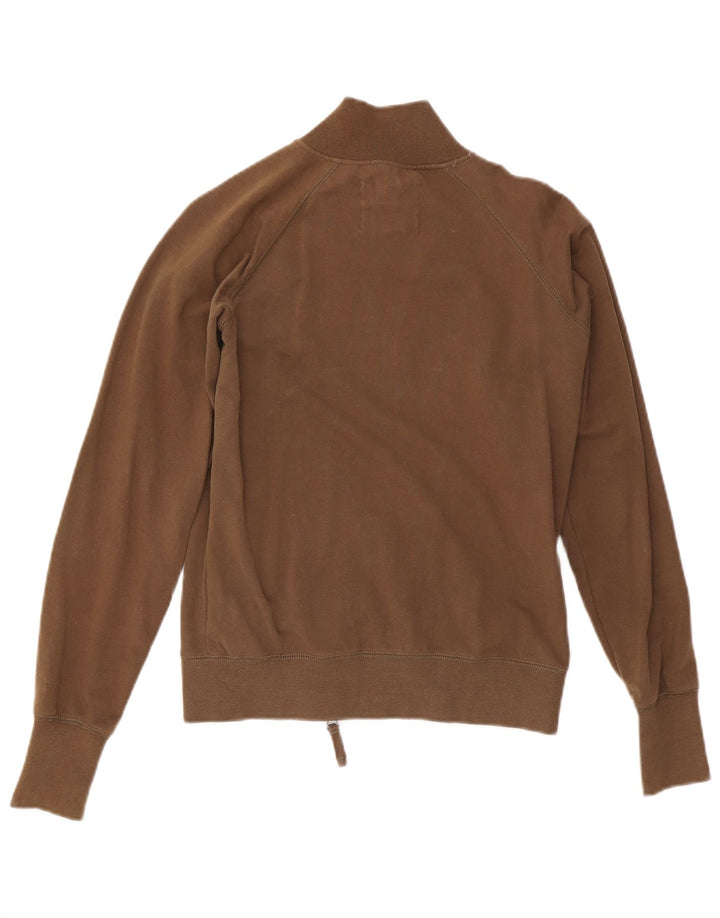 Fila Grafisk træningsdragt topjakke til kvinder UK 10 Small Khaki Cotton