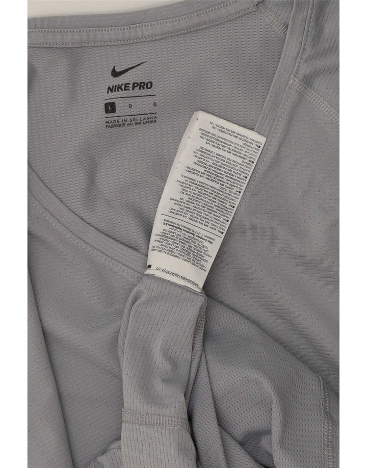 Nike Herre Top Langærmet Stor Grå Polyester