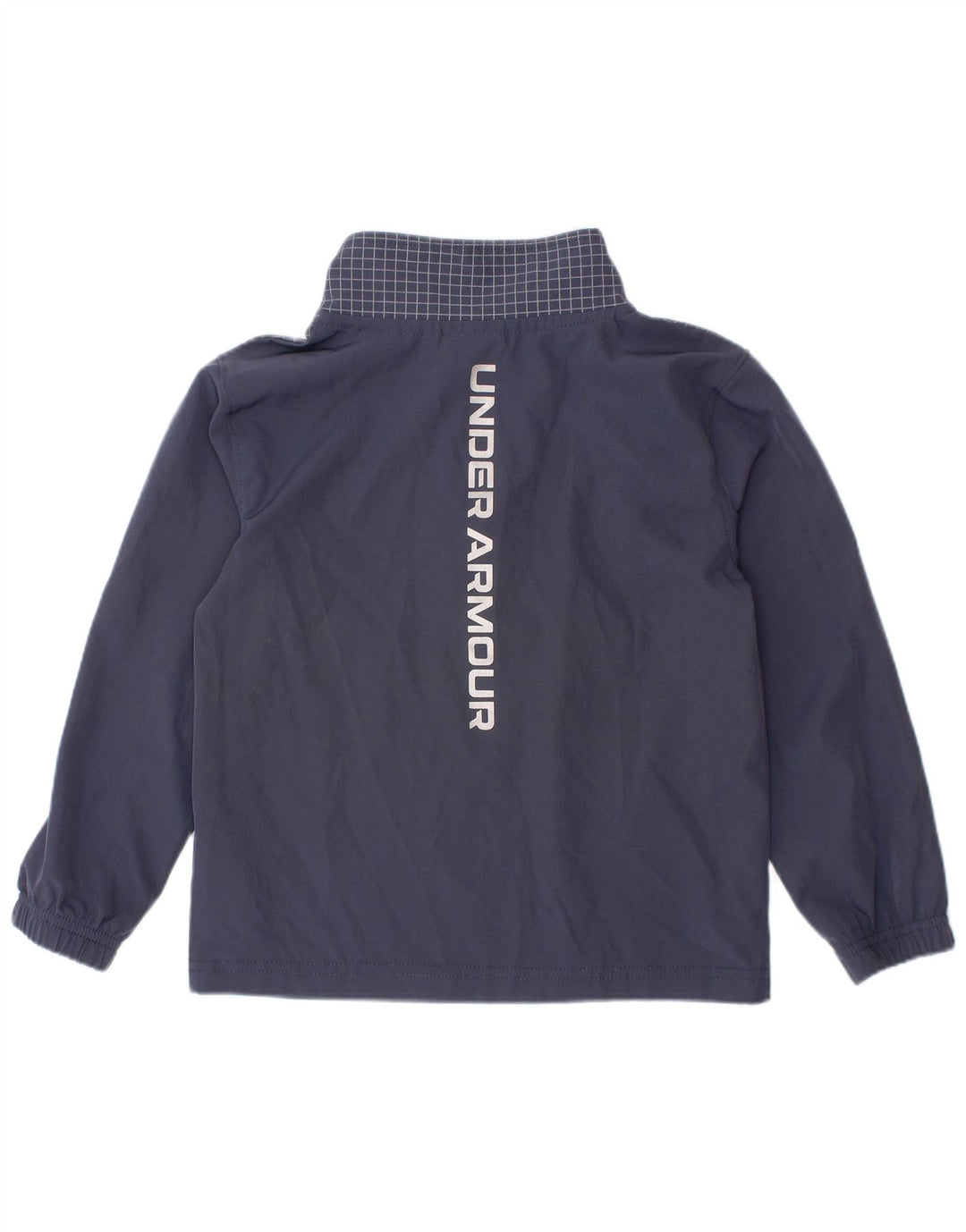 UNDER ARMOUR Drenge Grafisk Pullover træningsdragt Top 2-3 år Navy Blue Check