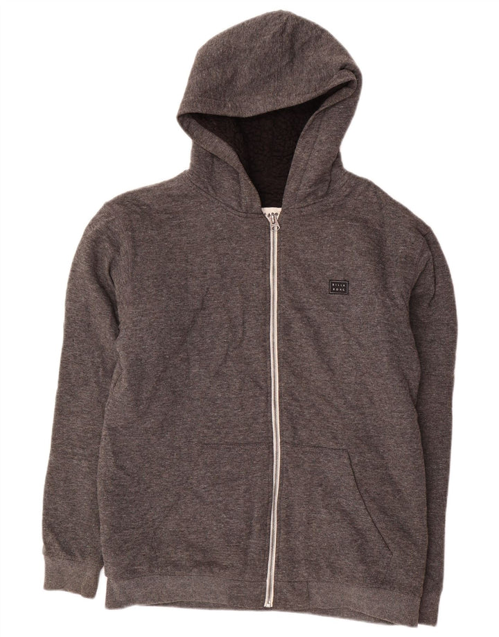 BILLABONG drenge sherpa hættetrøje med lynlås 15-16 år grå polyester