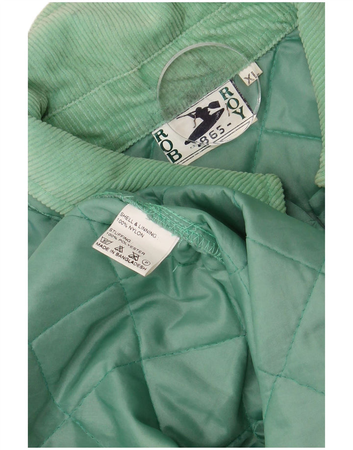 Rob Roy Herre Quiltet Jakke UK 42 XL Grøn Nylon