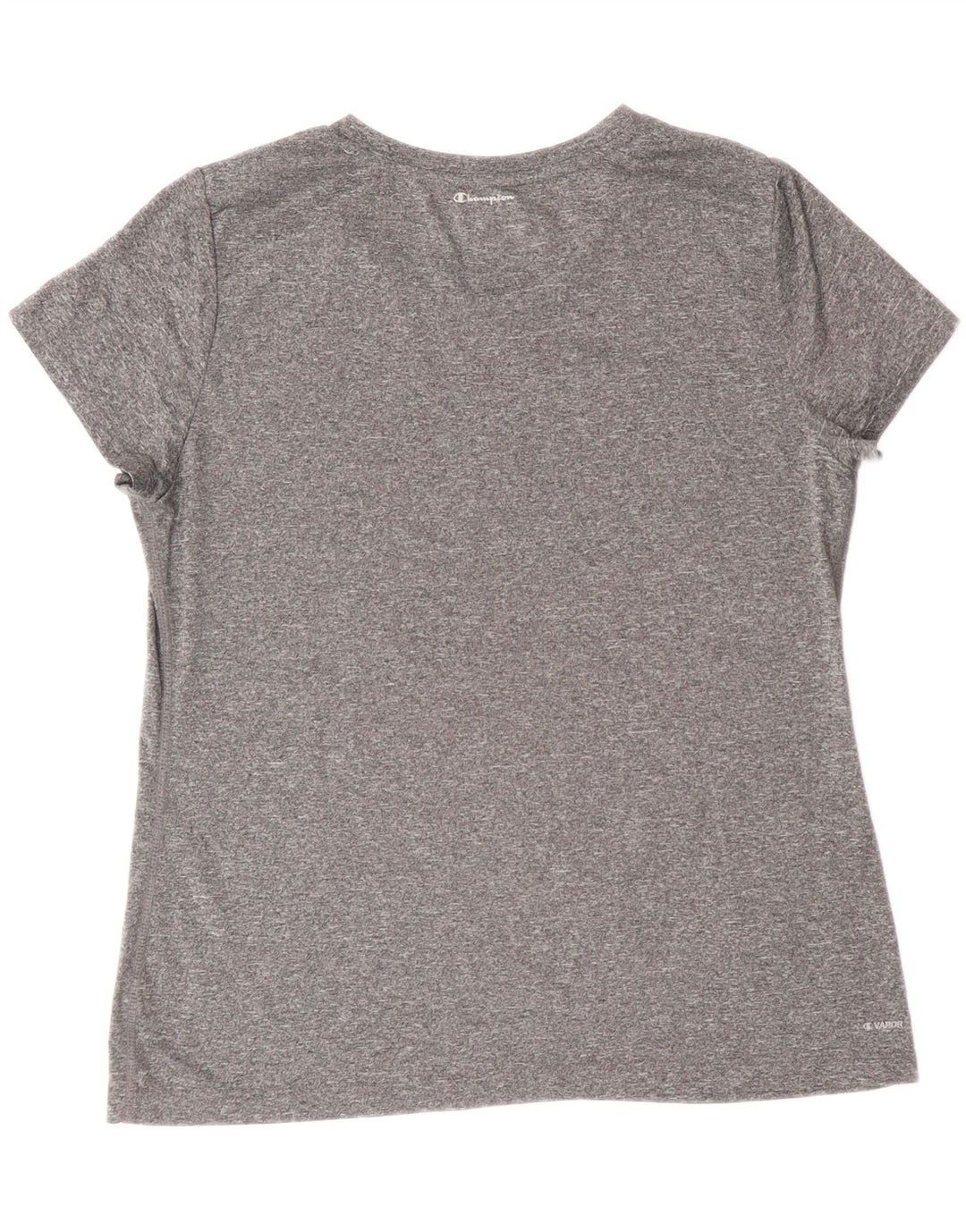 Champion Dame T-Shirt Top UK 16 Stor Grå Polyester