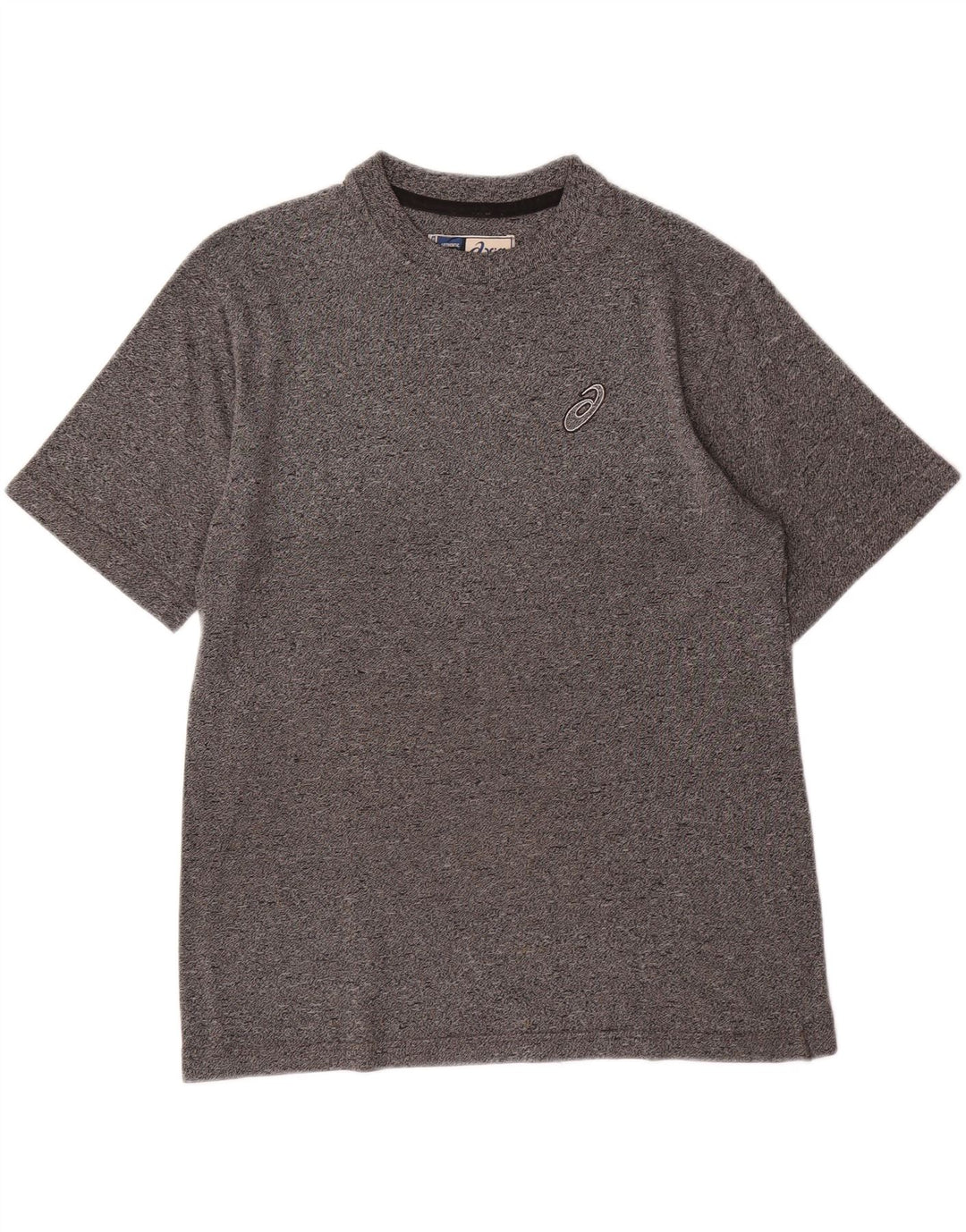ASICS Mens T-Shirt Top Medium Grey Flecked