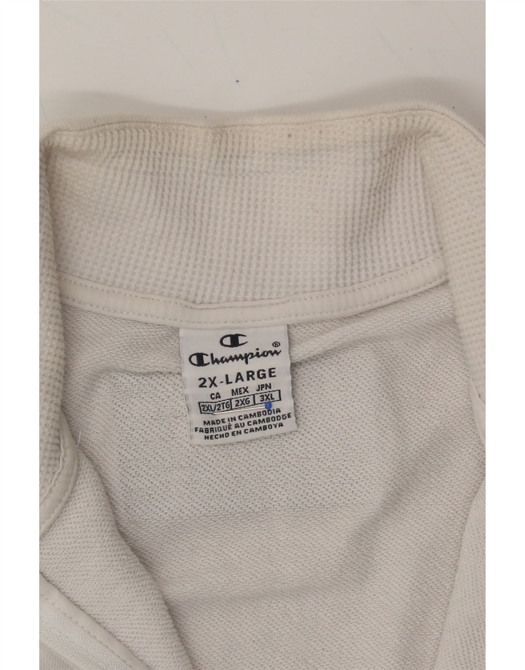 CHAMPION Womens Graphic Tracksuit Top Jacket UK 20 2XL White Cotton Vintage Champion and Second-Hand Champion from Messina Hembry 