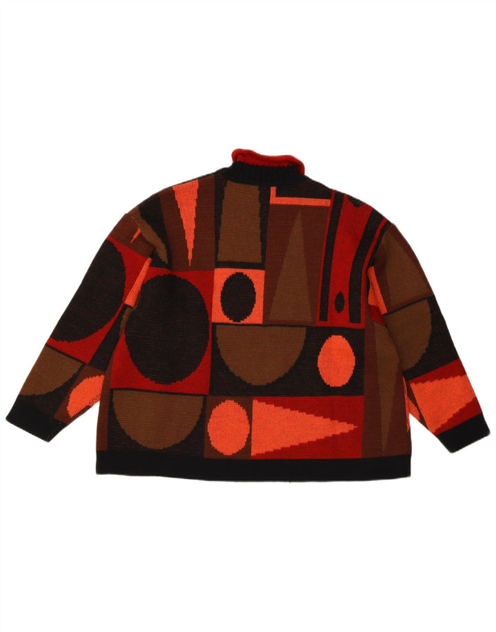 Ernestina Cerini Dame Roll Neck Jumper Sweater IT 42 Medium Flerfarvet