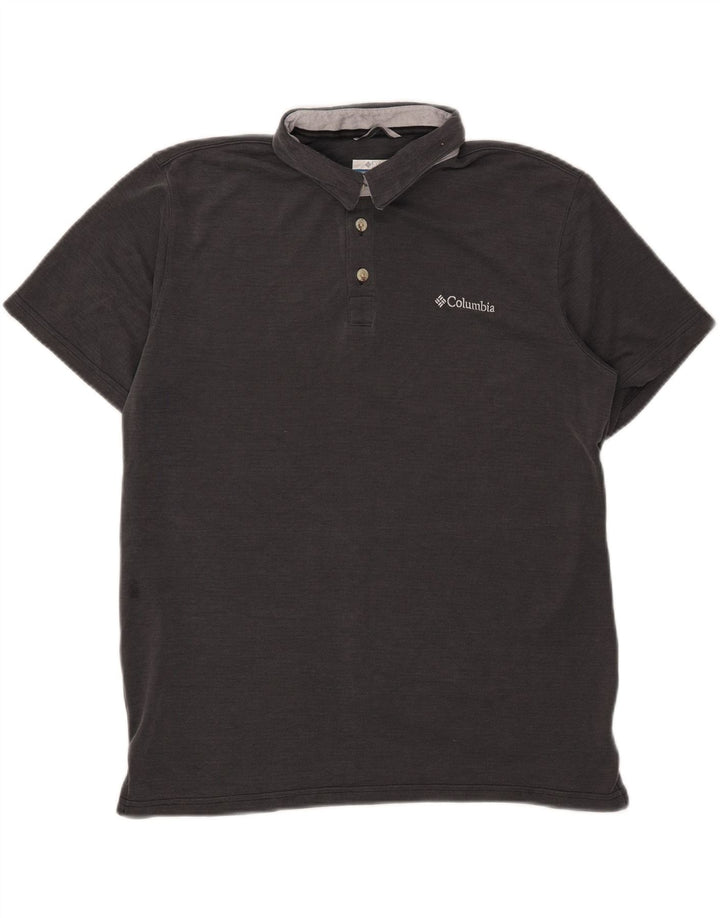 Columbia Herre Polo Shirt Stor Grå Modal