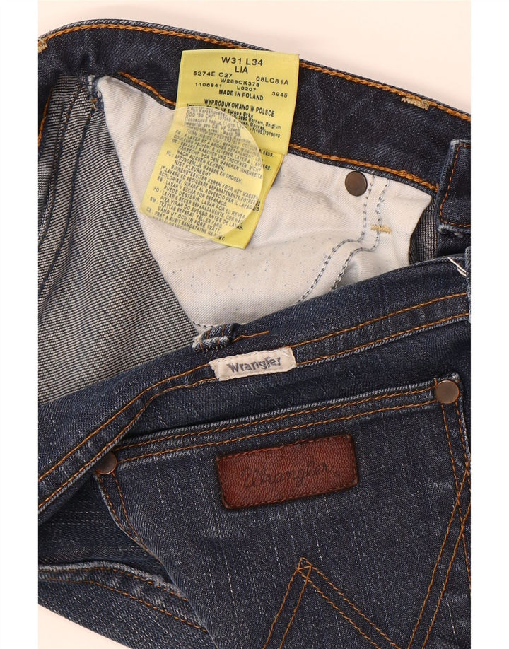WRANGLER Womens Lia Slim Jeans W31 L34 Blue Cotton