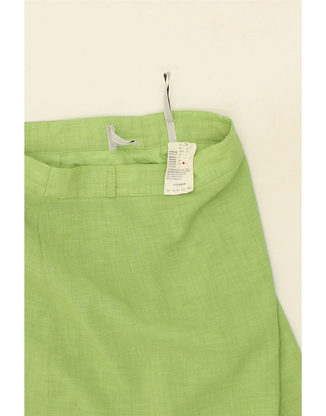 GERRY WEBER Womens A-Line Skirt UK 12 Medium W28 Green Polyester Vintage Gerry Weber and Second-Hand Gerry Weber from Messina Hembry 
