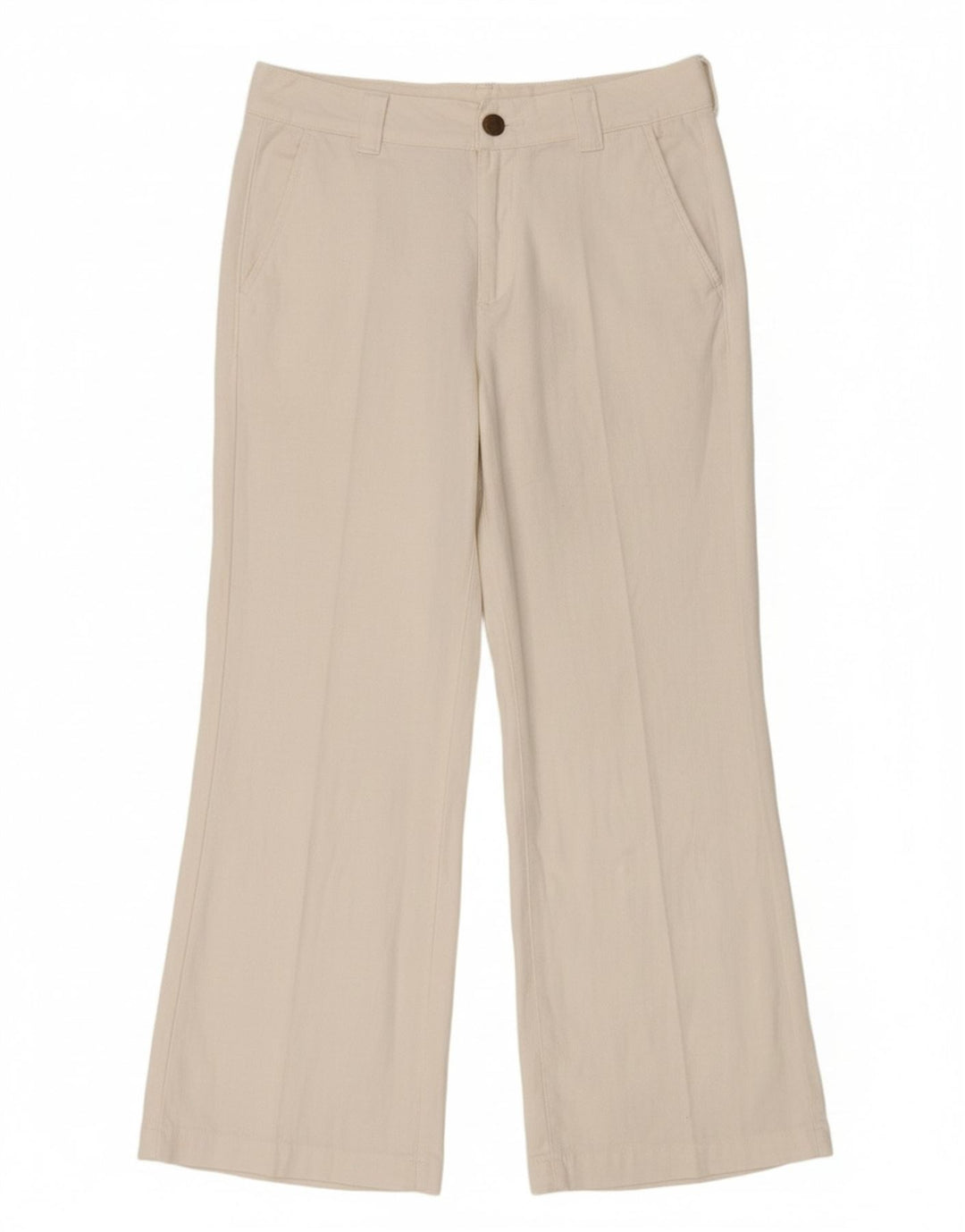 LEE Womens Bristol Bootcut Casual Trousers W29 L33 White Cotton