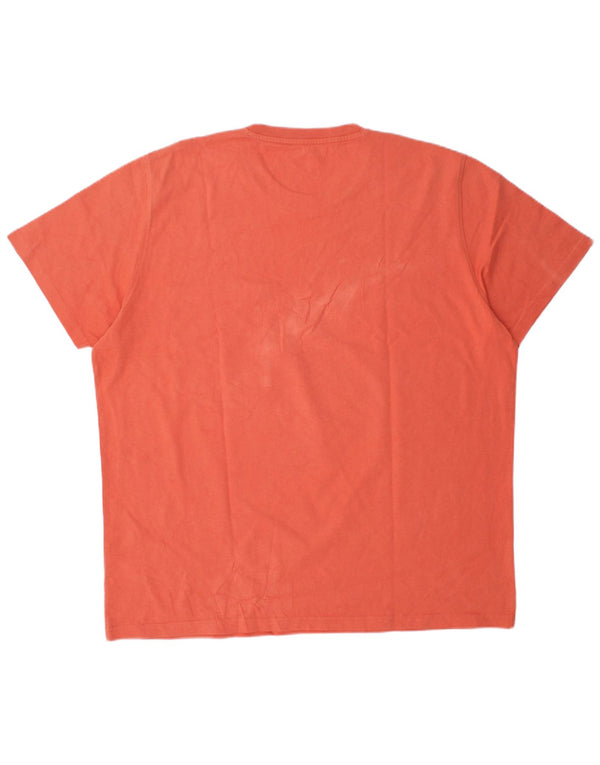 Lee Herre Regular Fit T-Shirt Top 2XL Orange Bomuld