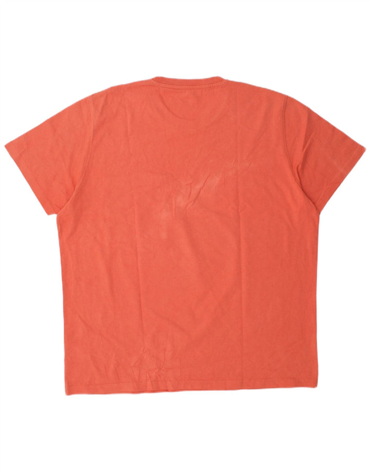 Lee Herre Regular Fit T-Shirt Top 2XL Orange Bomuld