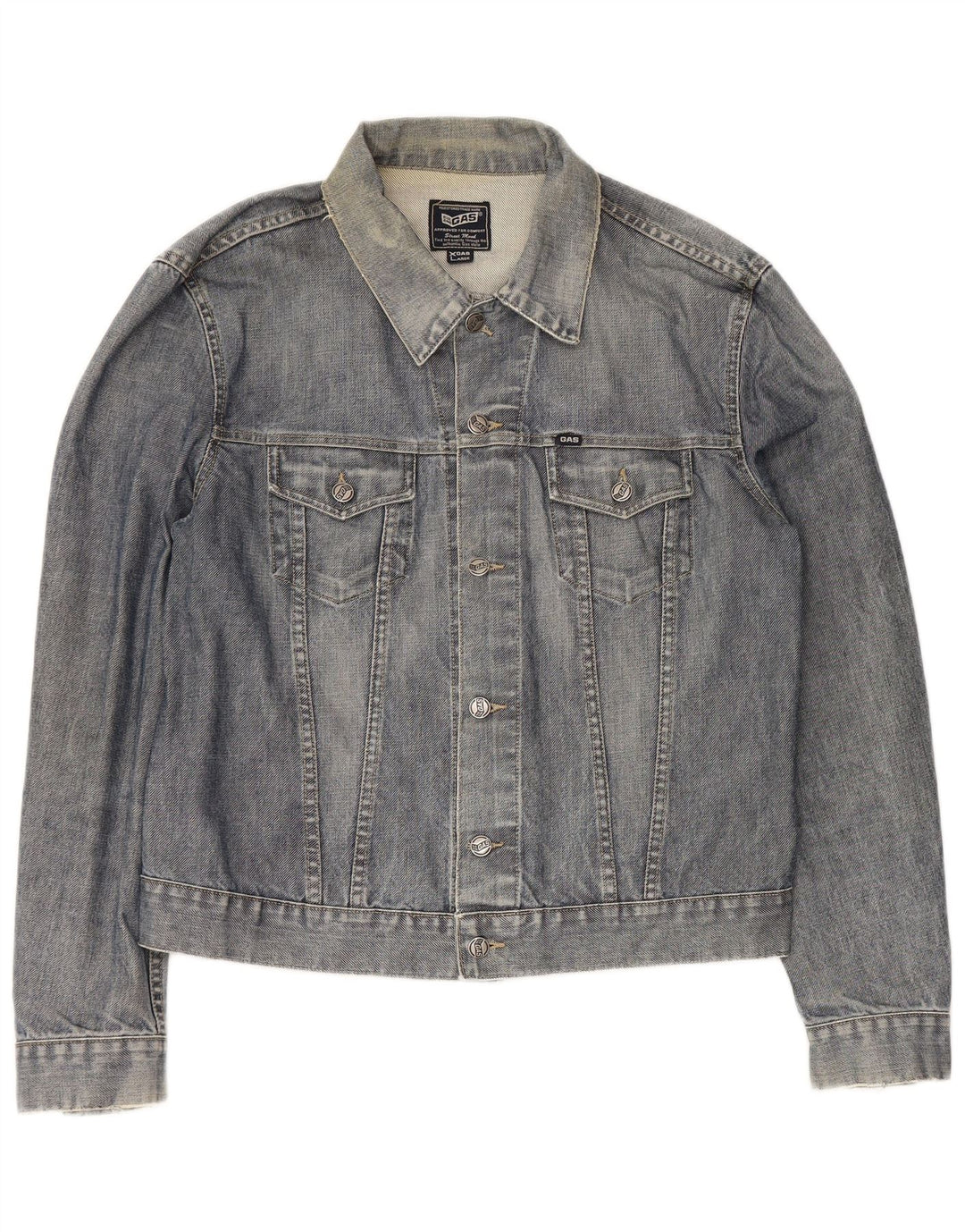 Gas Dame denimjakke UK 18 XL Blå Bomuld
