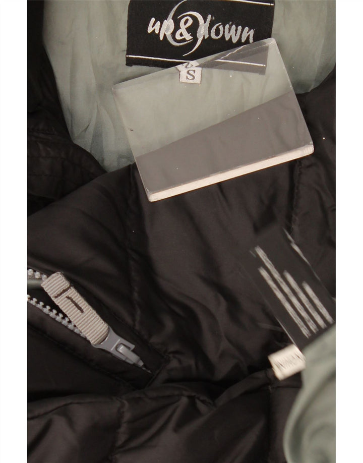 Vintage polstret gylle til mænd, lille sort nylon