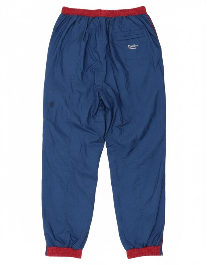 Vintage oversize hel træningsdragt til mænd Medium marineblå farveblok