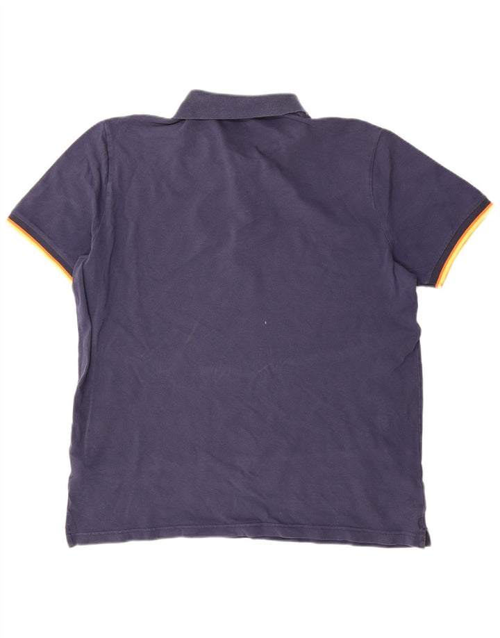 K-Way herre polo shirt 2XL marineblå bomuld