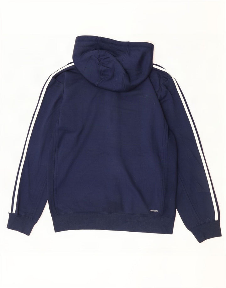Adidas Herre Climalite Hoodie Jumper Medium Navyblå polyester