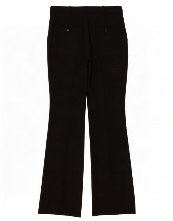 Zara Kvinder Casual Bukser med brede ben EU 36 XS W26 L33 Sort Polyester