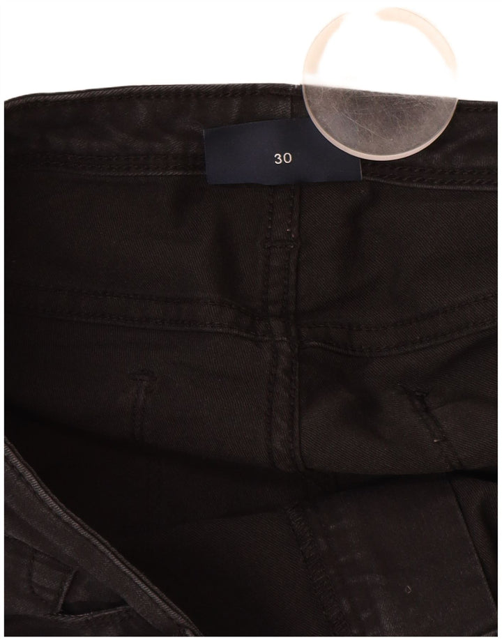 ARMANI Slim Jeans til kvinder W30 L27 sort bomuld