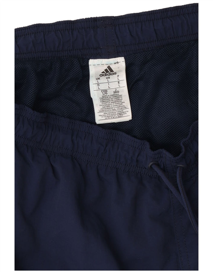 Adidas Sportsshorts til mænd store marineblå polyester