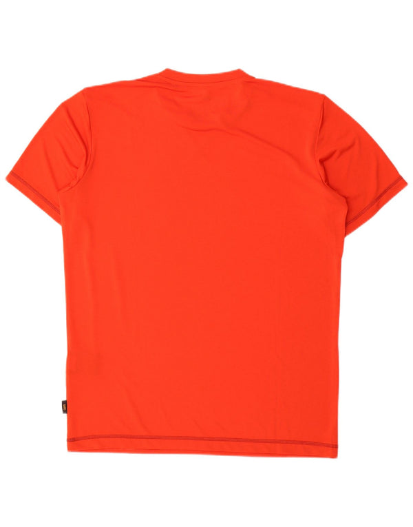 Jack Wolfskin Herre T-Shirt Top UK 40 Medium Orange Polyester