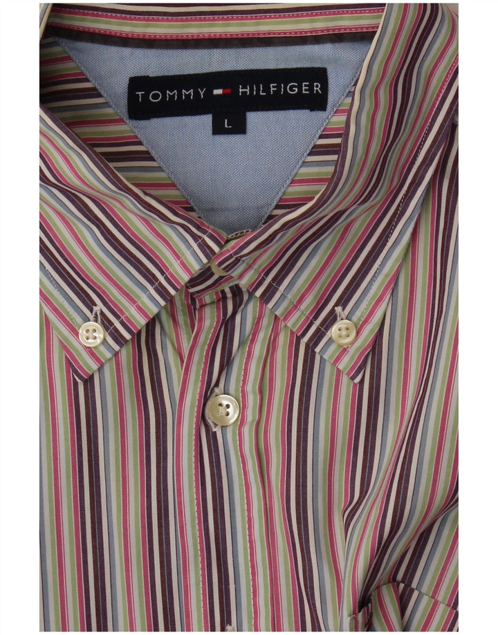 Tommy Hilfiger Herreskjorte Stor Flerfarvet Stribet