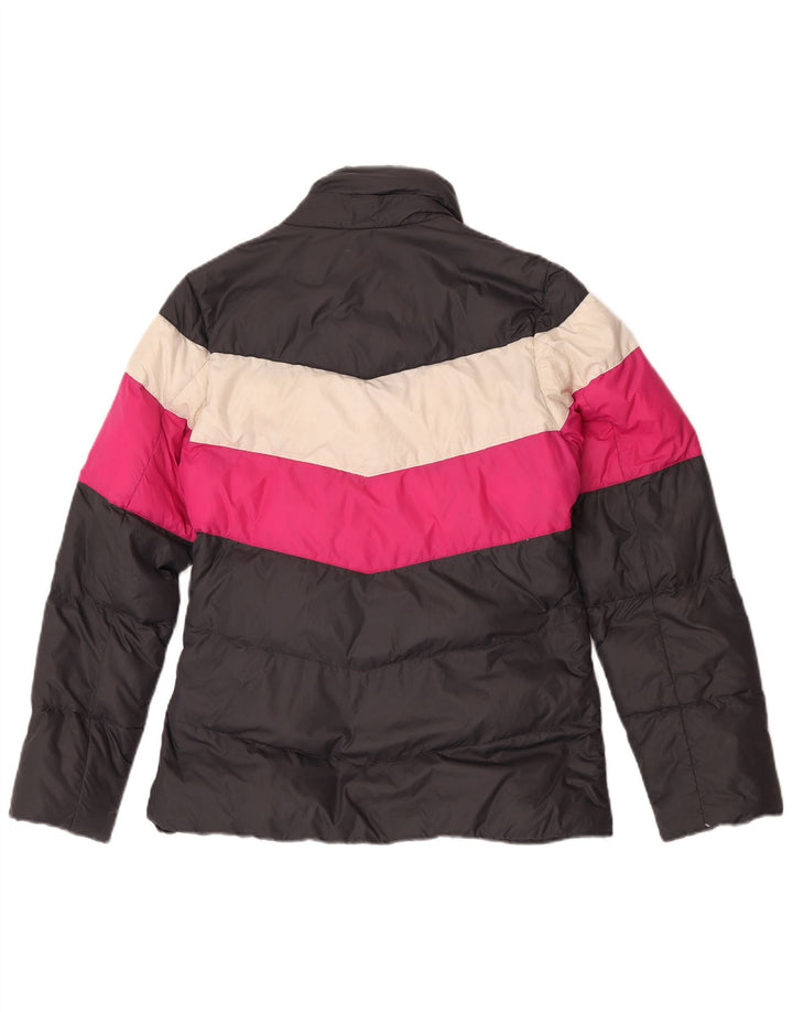 Nike polstret jakke til kvinder UK 14 Medium Black Colourblock