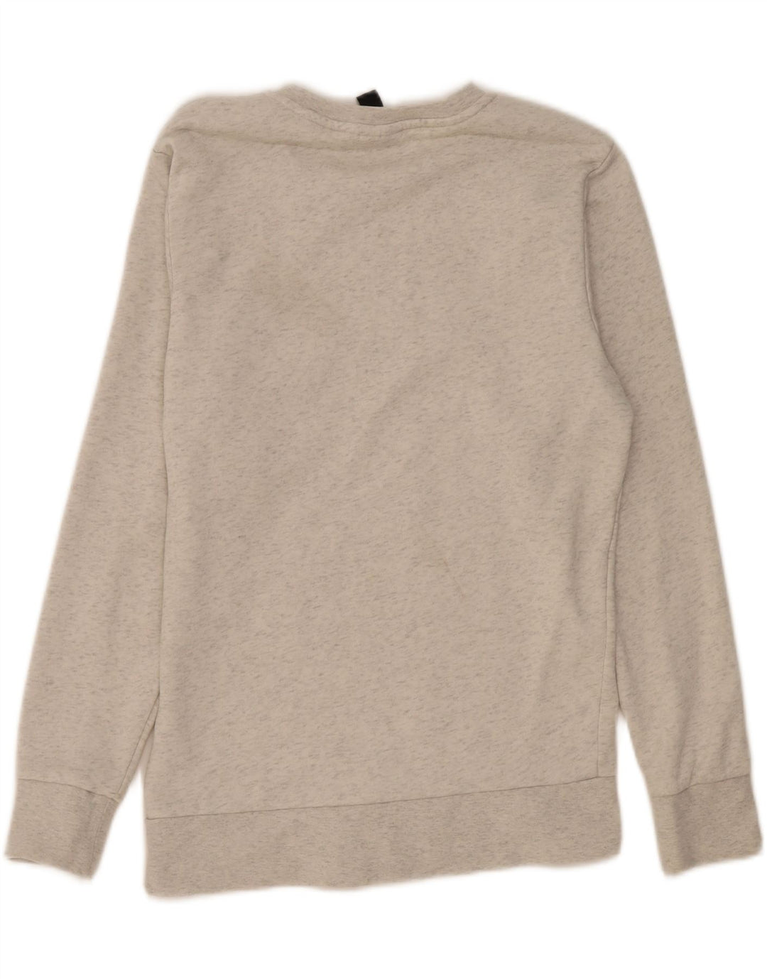 ADIDAS Mens Graphic Sweatshirt Jumper Small Grey Flecked Vintage Adidas and Second-Hand Adidas from Messina Hembry 