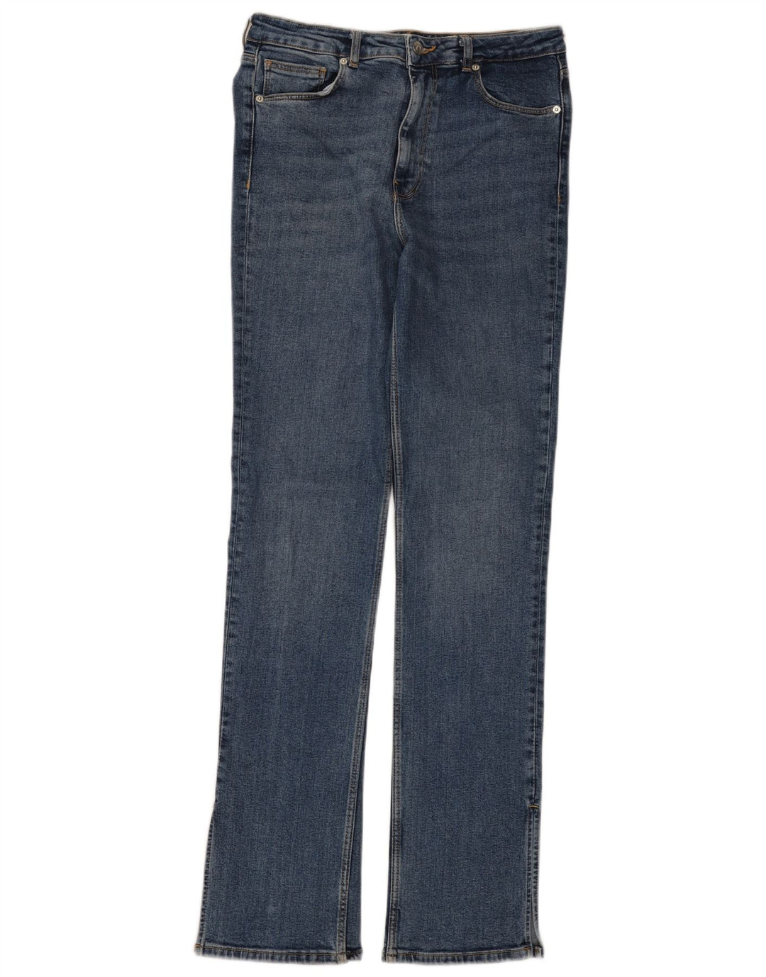 Zara Dame Bootcut Jeans EU 40 Medium W30 L34 Blå Bomuld