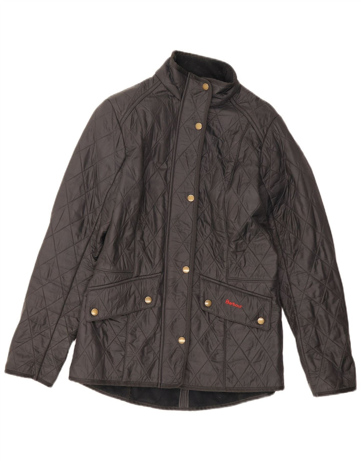 Barbour Quiltet jakke til kvinder UK 10 Small Black Classic