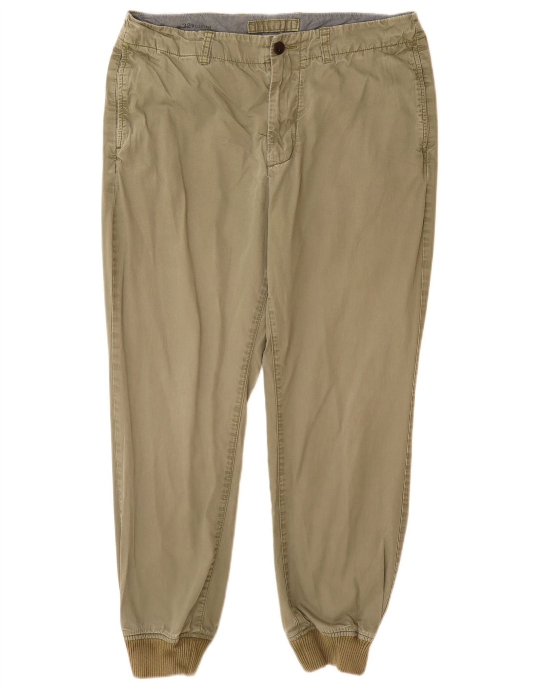 J. CREW Joggers til mænd Chinobukser W32 L27 Khaki Bomuld