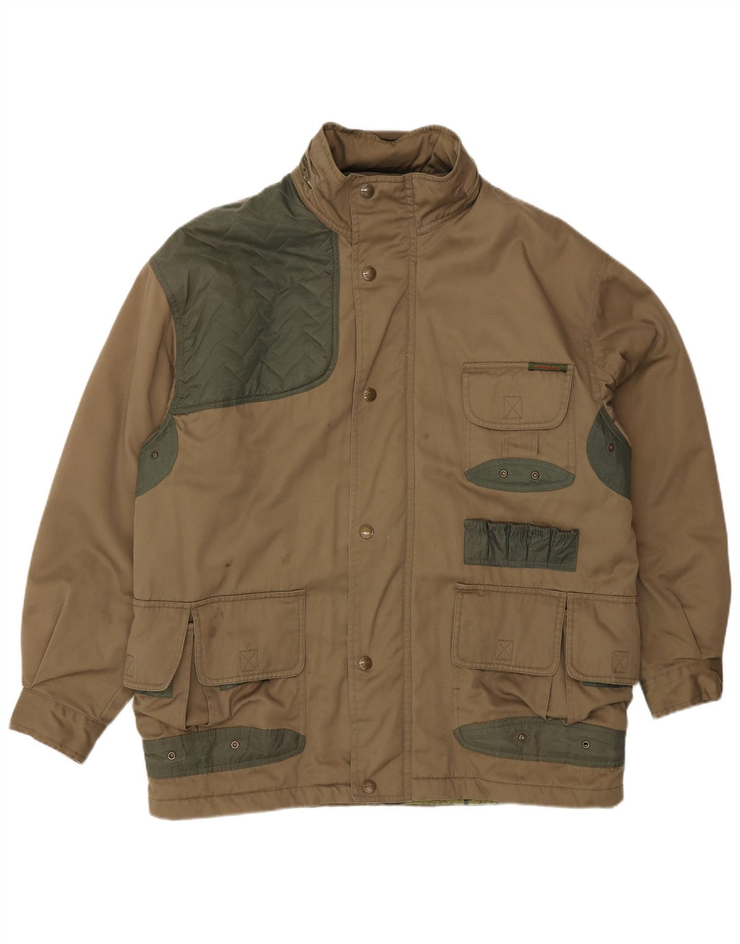 UNIVERS Herre Hooded Utility Jacket IT 52 XL Brun Bomuld