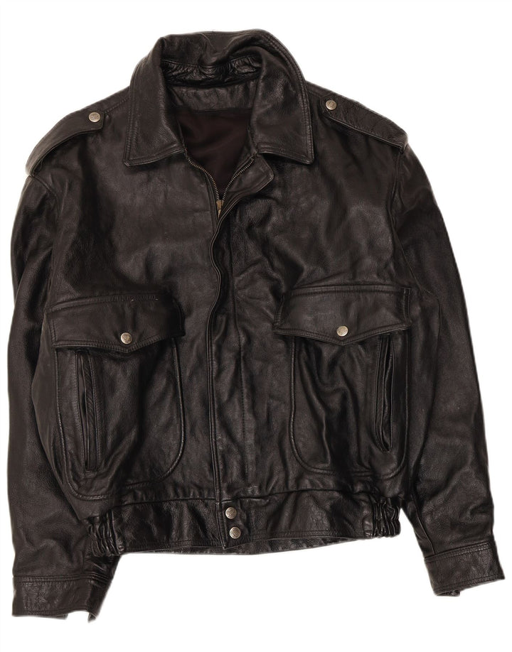 Garage Herre Military Bomber Jacket UK 38 Medium Black
