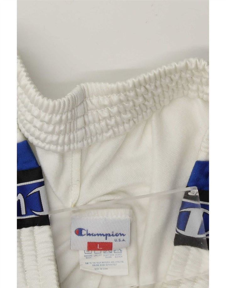 Champion Herre træningsdragt Bukser Large White Colourblock Polyester Sports