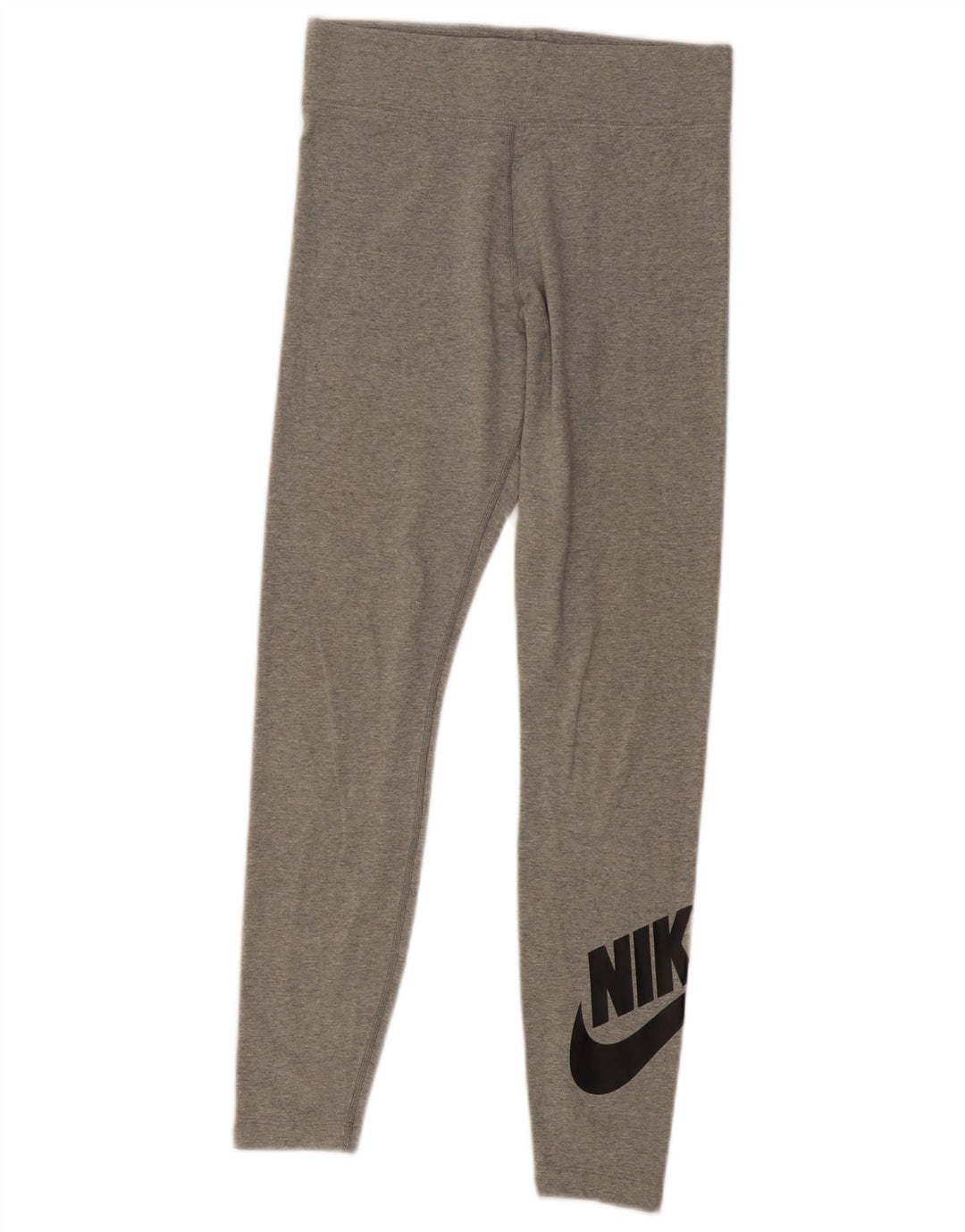 Nike Dame Leggings UK 12 Medium Grey Bomuld