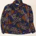 LINDA'S Womens Front Tie Shirt Blouse UK 16 Large Multicoloured Viscose Vintage Linda's and Second-Hand Linda's from Messina Hembry 