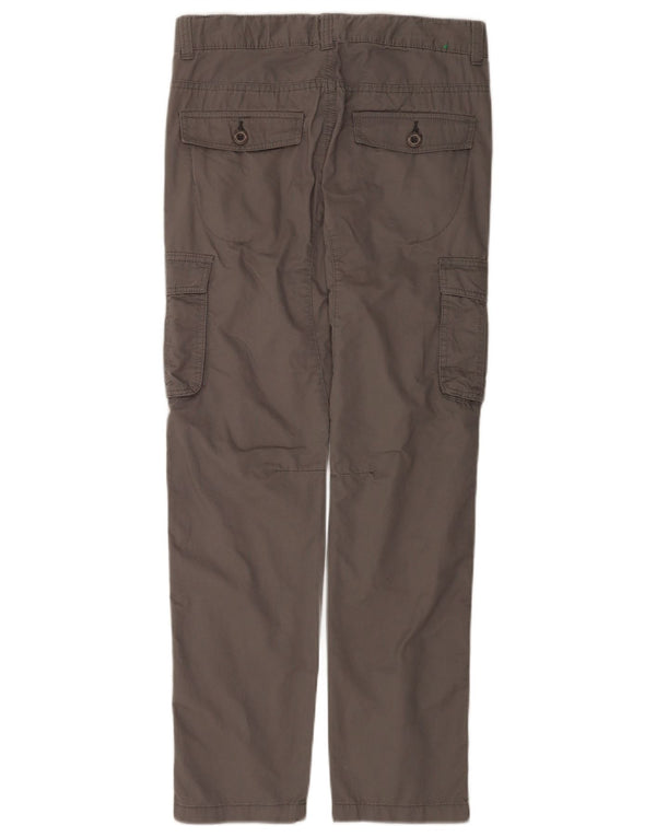Benetton Boys Straight Cargo Bukser 11-12 år 2XL W28 L28 Grå Bomuld