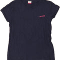 LOTTO Womens T-Shirt Top UK 14 Medium Navy Blue Cotton Vintage Lotto and Second-Hand Lotto from Messina Hembry 