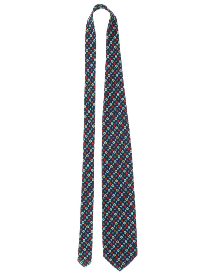 Salvatore Ferragamo Herre slips One Size Marineblå Geometrisk Silke Classic